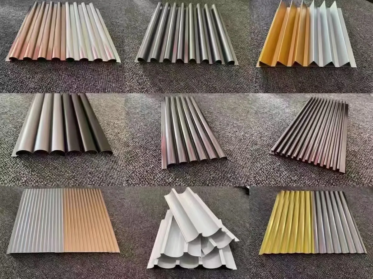 Custom wavy aluminum alloy moulding, curved wave aluminum trim for building facade decoration