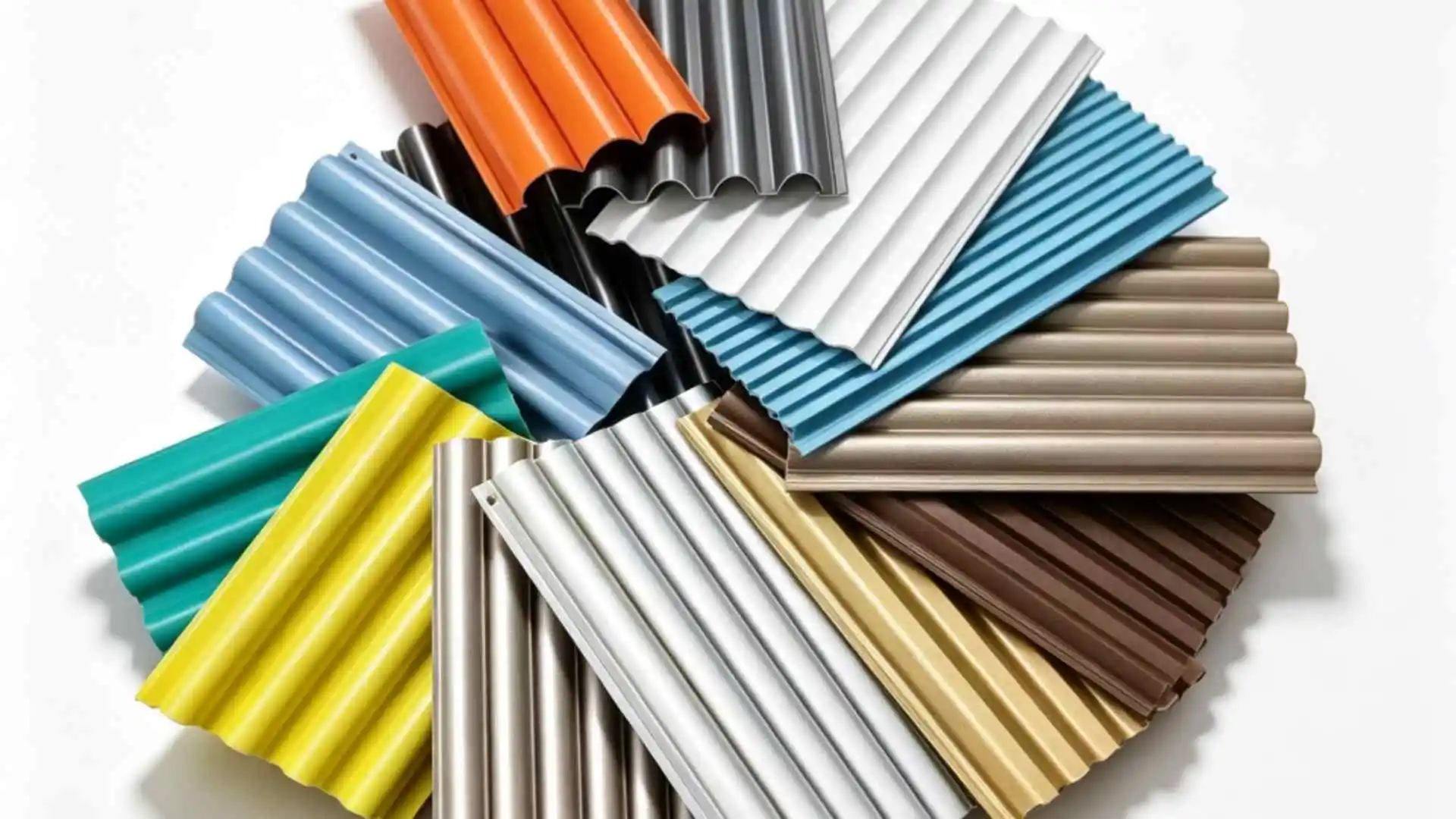 Custom various corrugated aluminum panels, different wave shape aluminum sheet for facade decoration