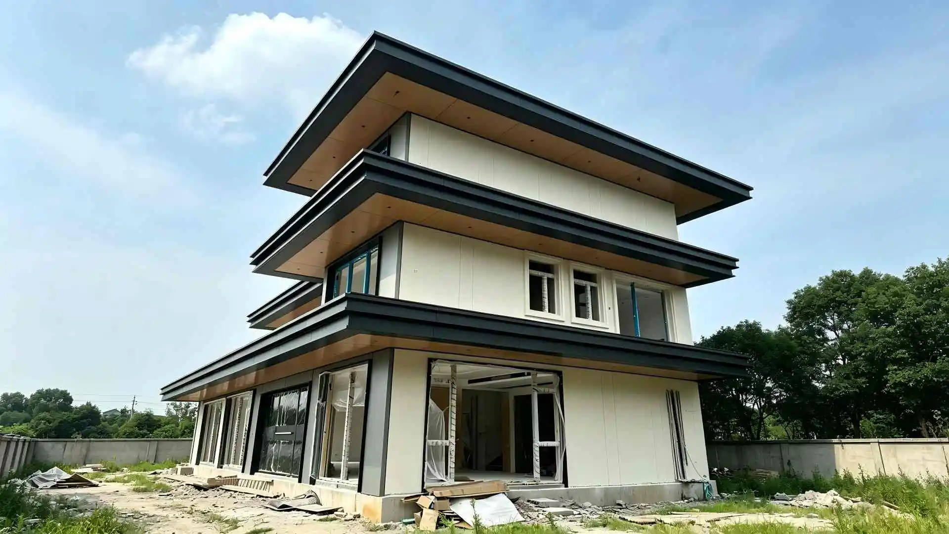Custom decorative aluminium line trim, various shapes aluminum moulding for ceiling and facade decoration