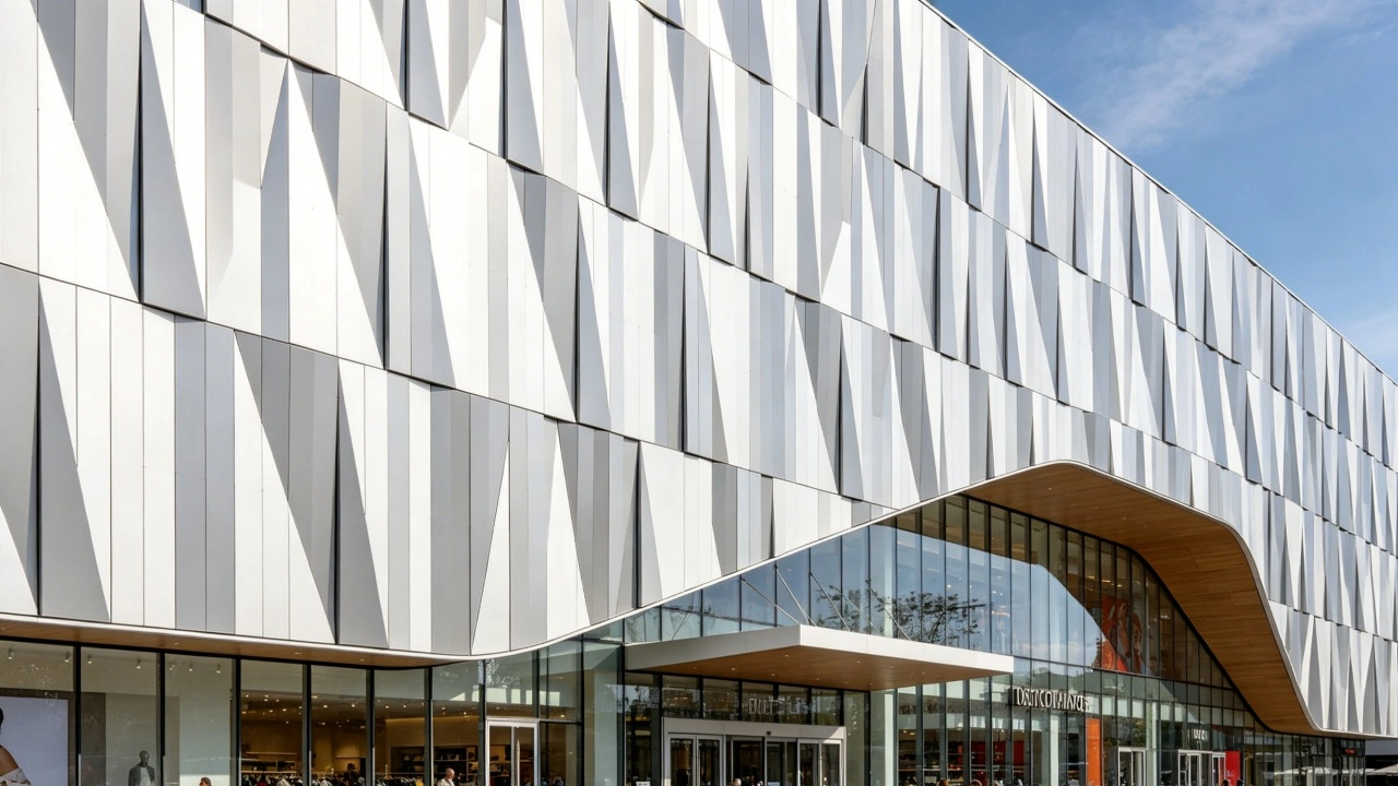 Shopping mall decorative aluminum panel project examples