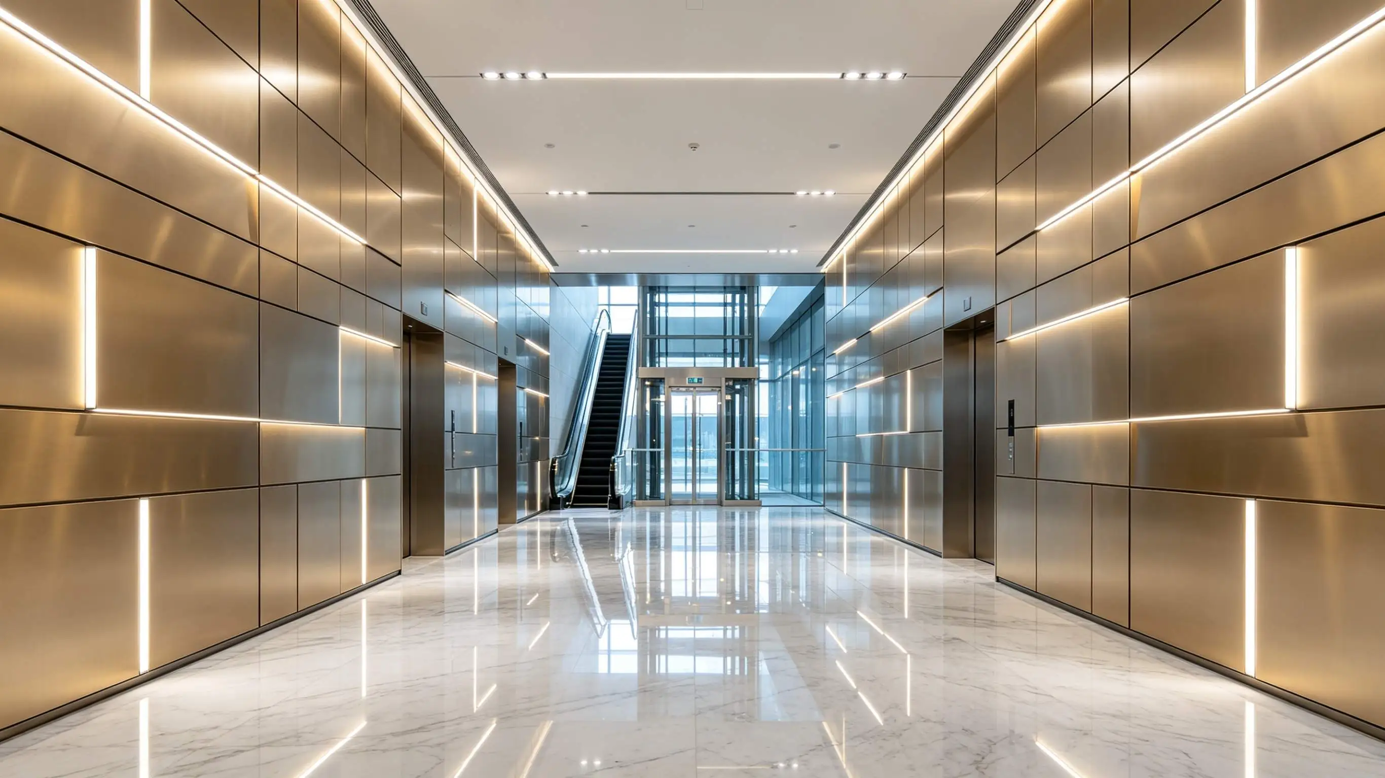 Decorative aluminum panels shopping mall case
