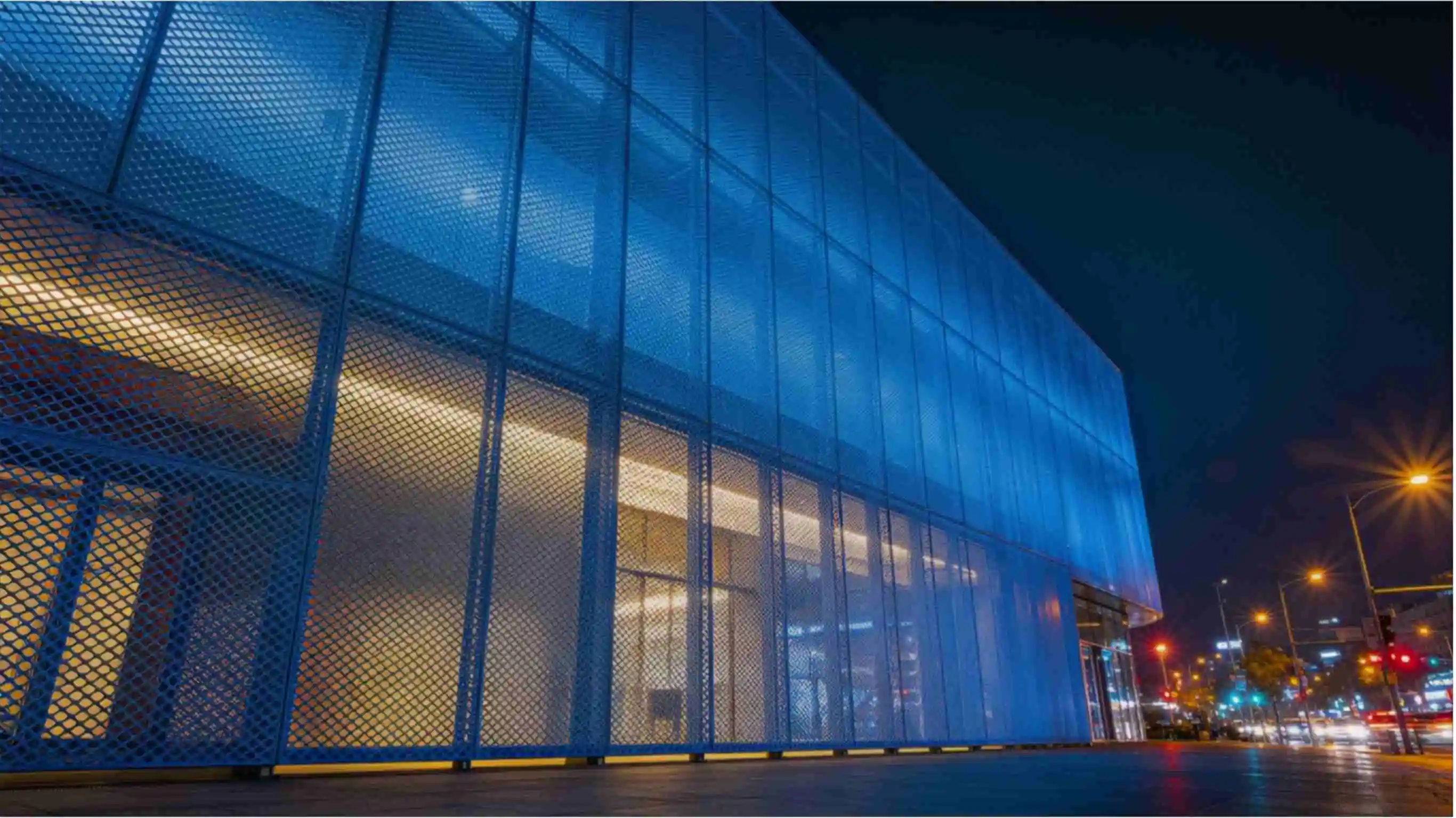 New Generation PVDF Coated Aluminum Expanded Mesh Facade System
