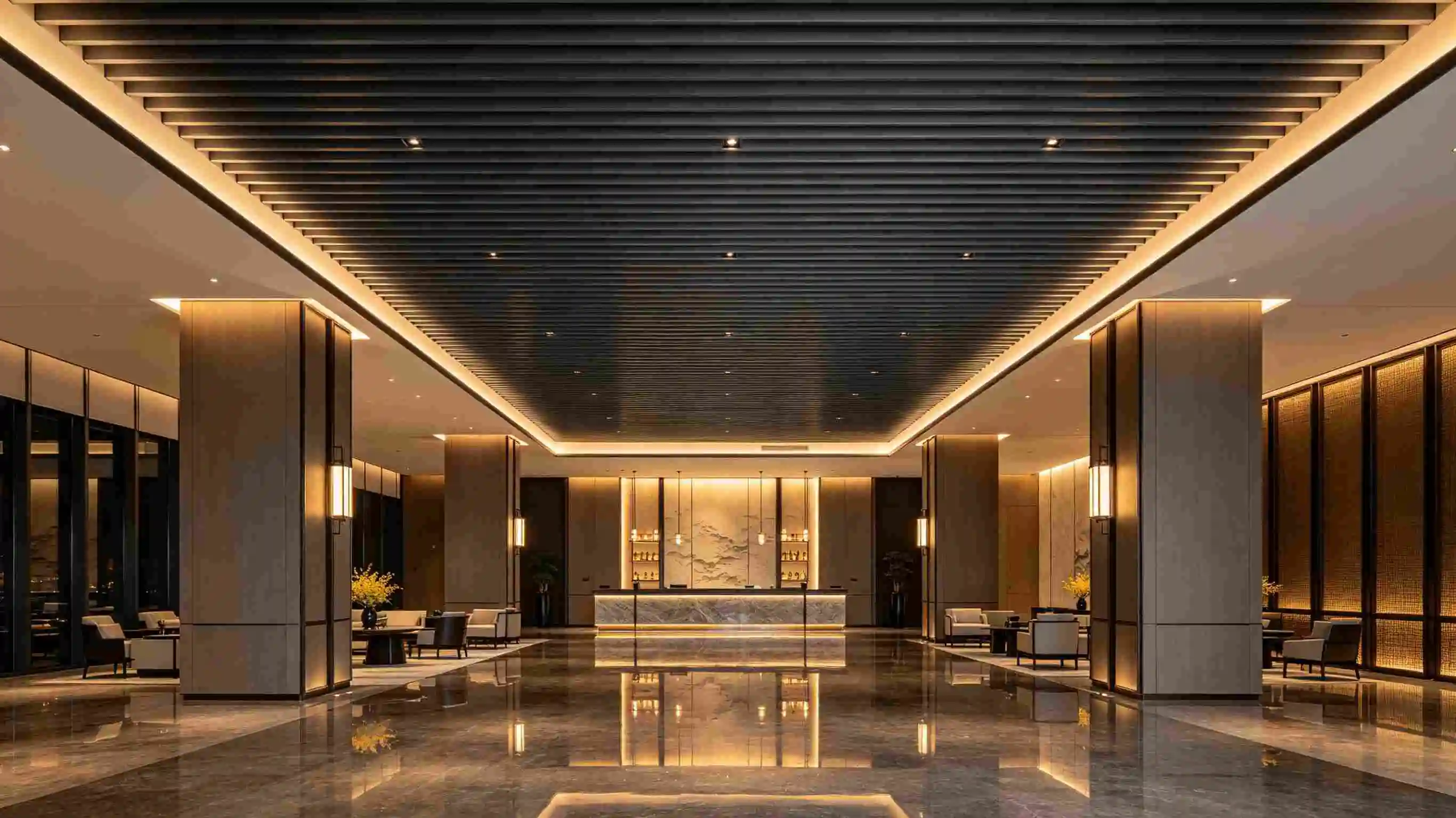 Aluminum grid ceilings 
