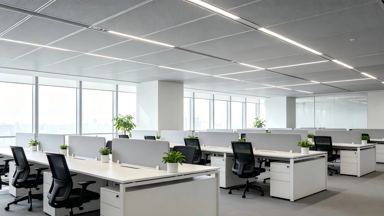 Perforated aluminum sound-absorbing panels for office Perforated aluminum sound-absorbing panels for office