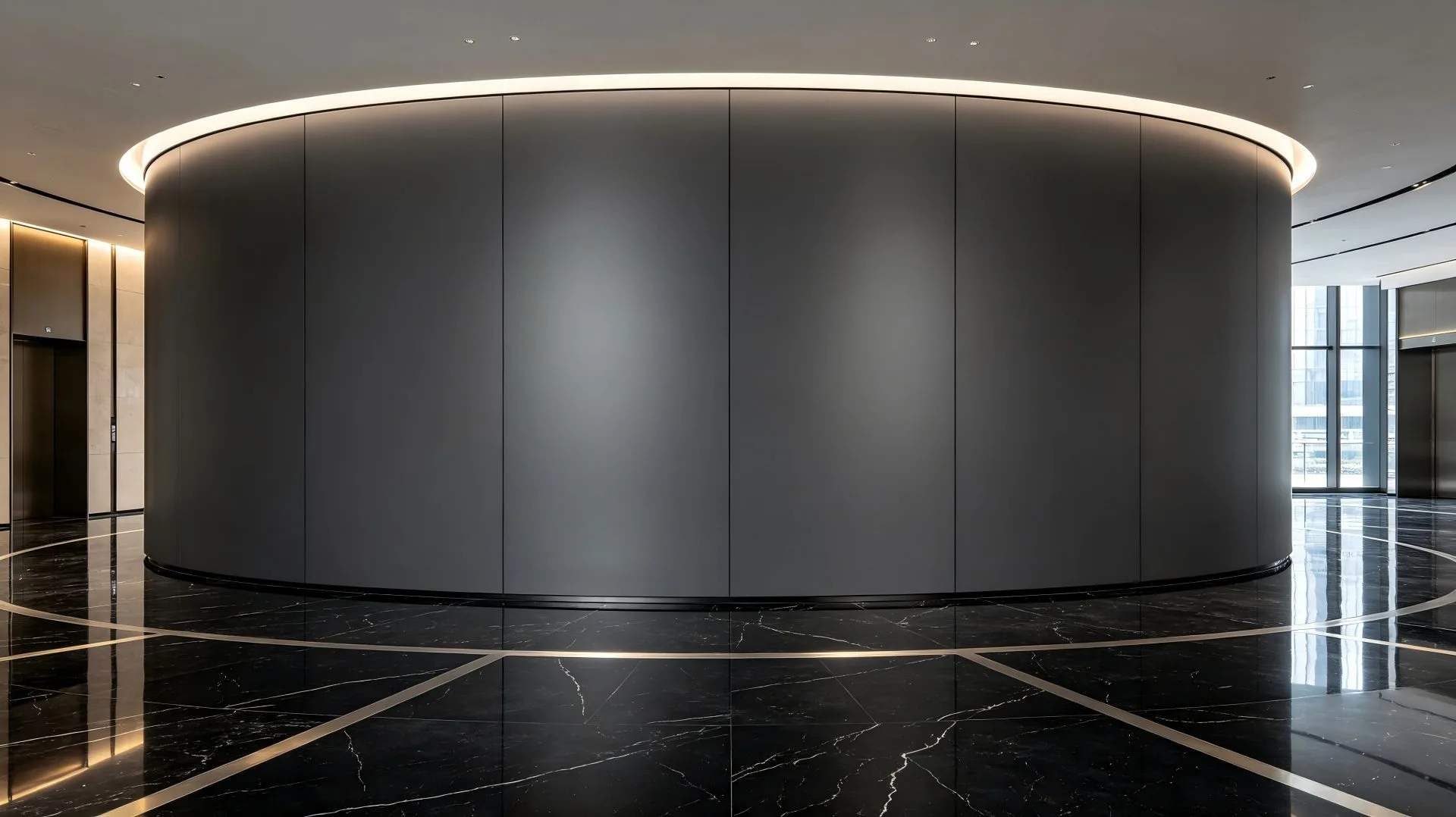 Application of curved honeycomb aluminum panels