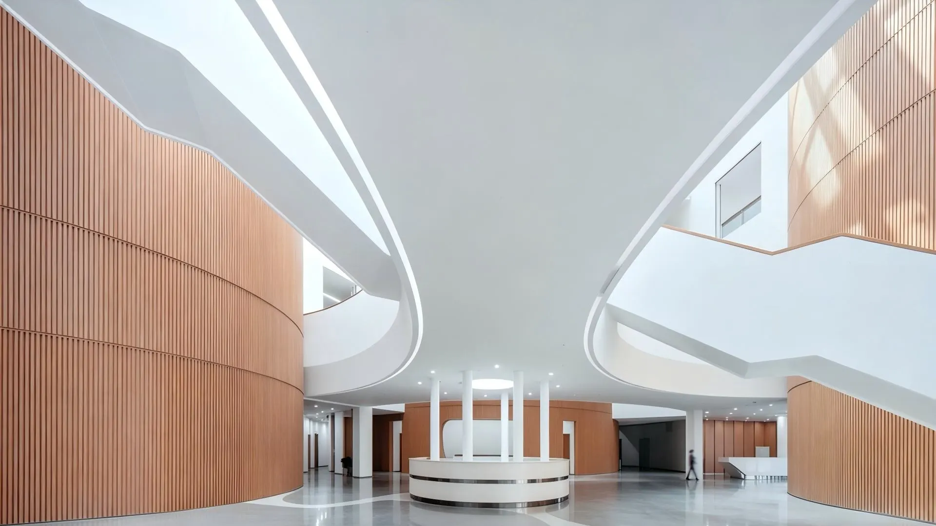 Interior decoration effect of aluminum alloy corrugated sheet