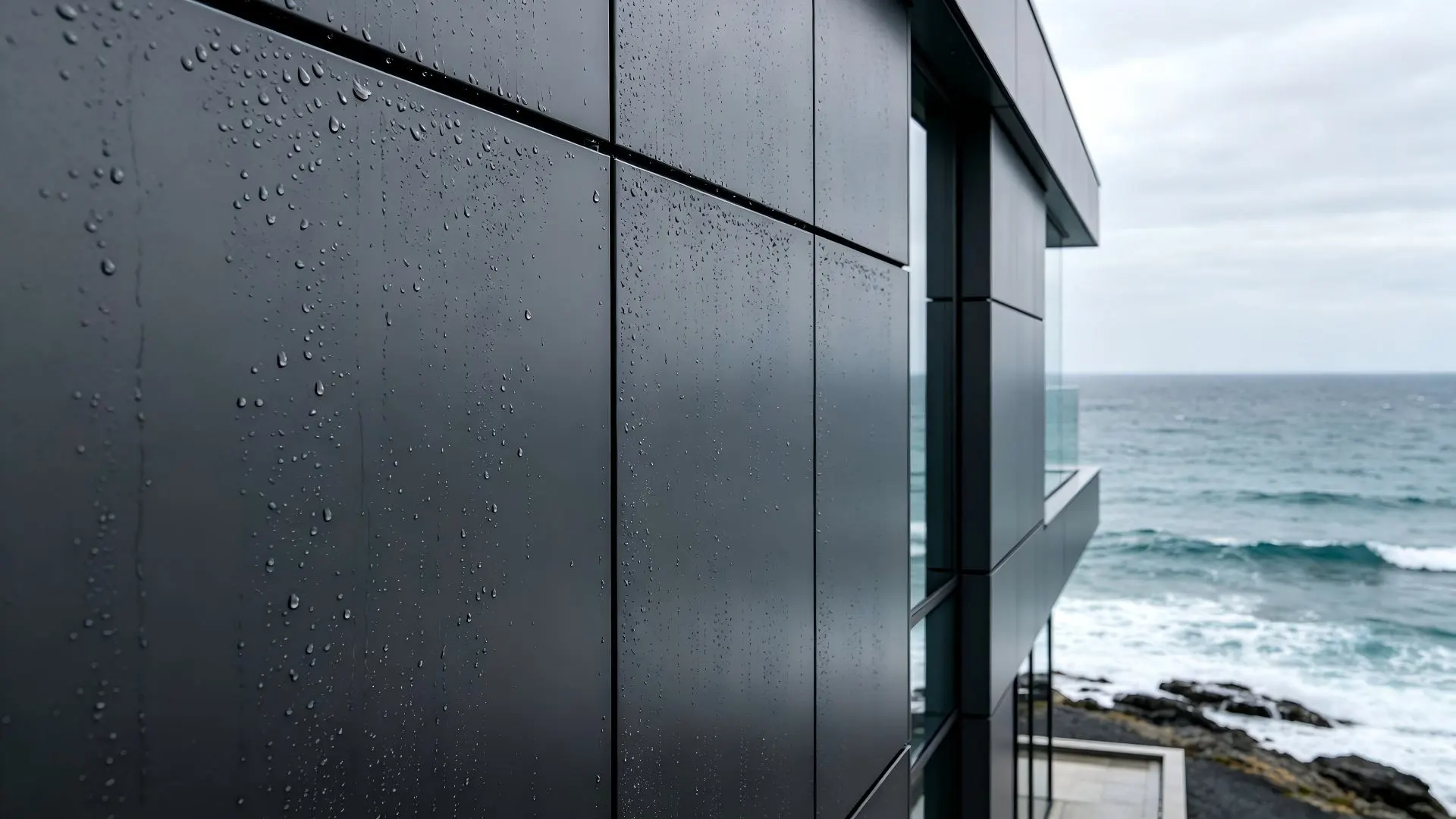 3.0mm aluminum facade, coastal project salt spray resistance close-up 3.0mm aluminum facade, coastal project salt spray resistance close-up