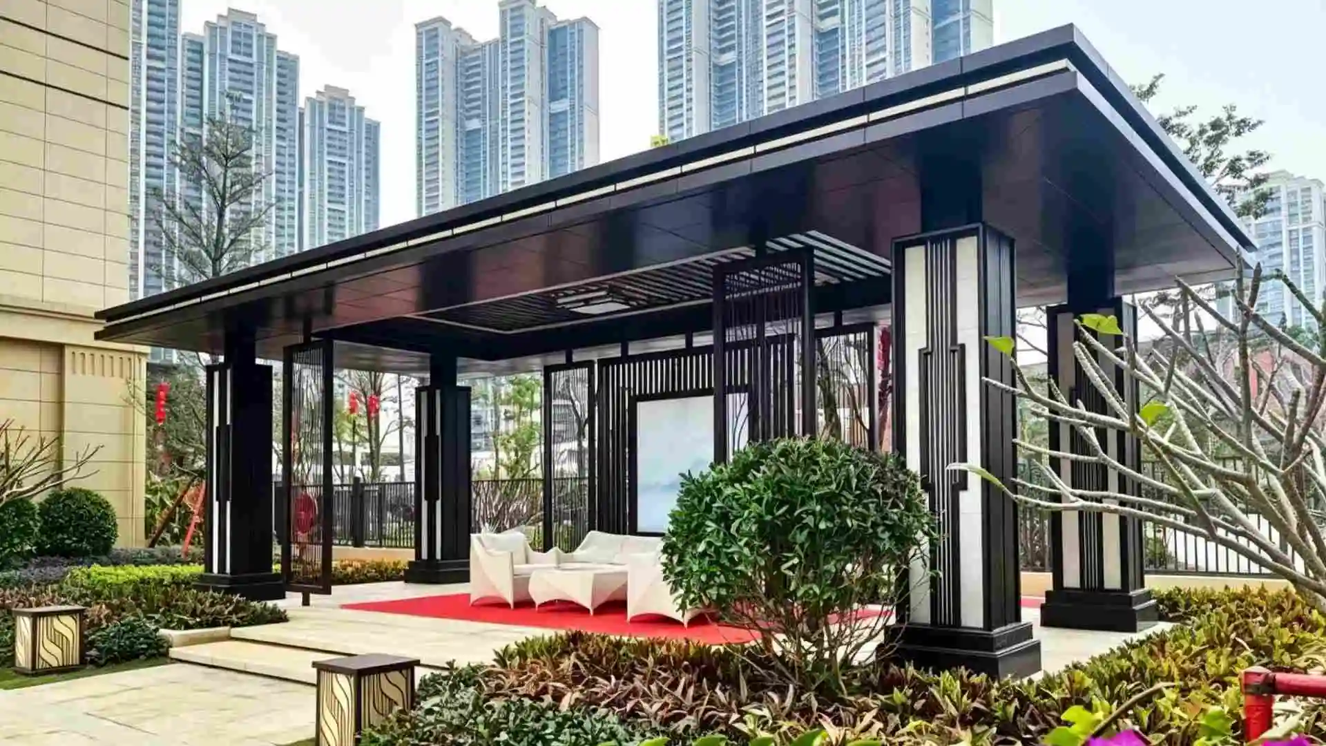 High-grade Community Aluminum Panel Sunshade Canopy