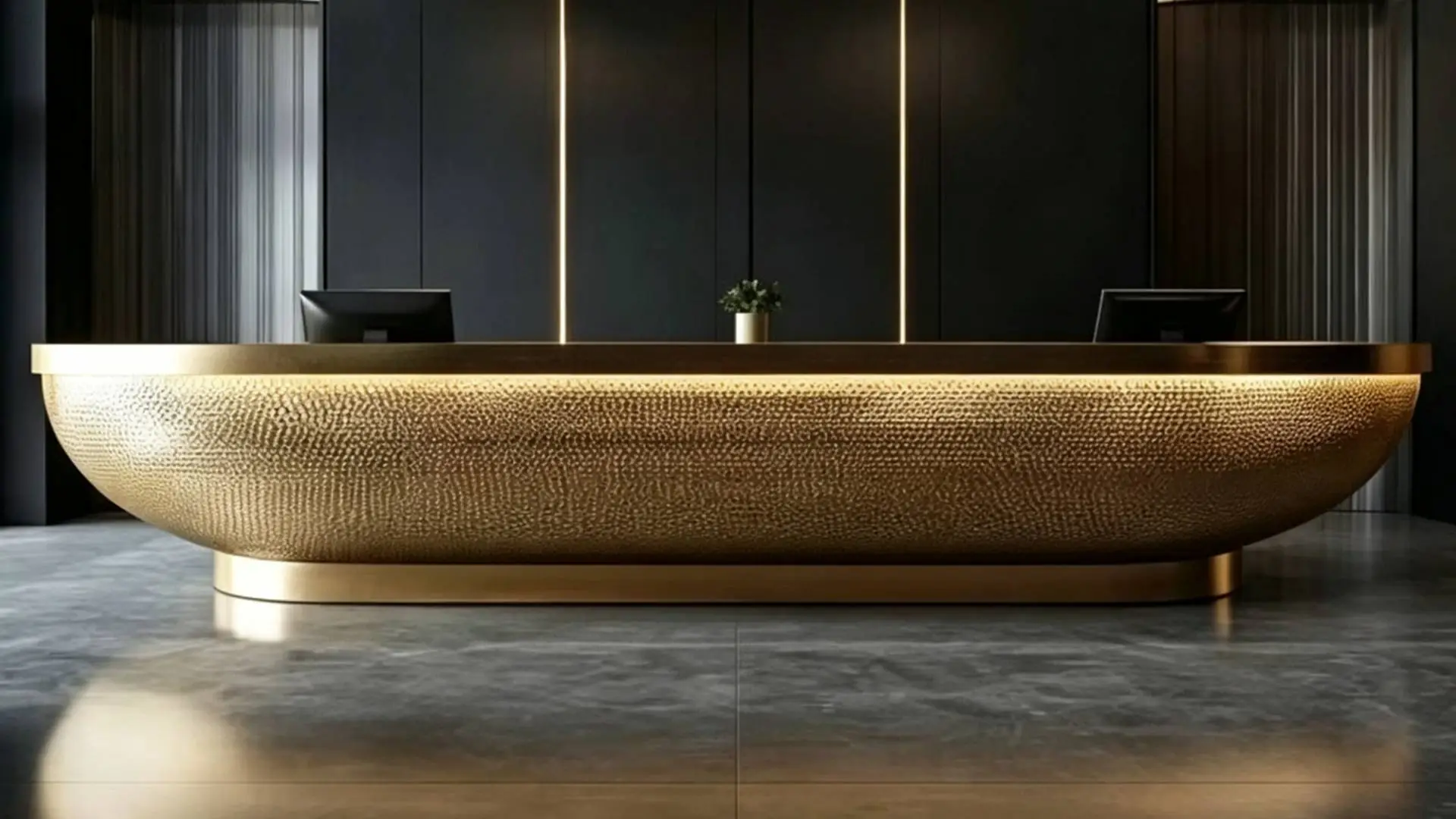 Hammer Finish Textured Aluminum Panel, Real Decoration Rendering for Interior & Exterior