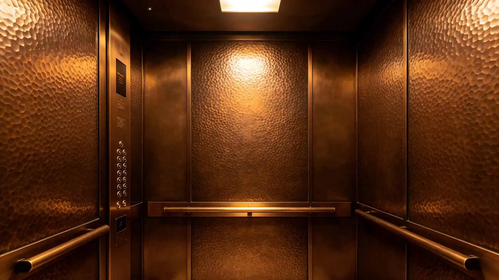 Custom Aluminum Cladding Panel for Luxury Hotel Elevator Cabin Interior Decoration