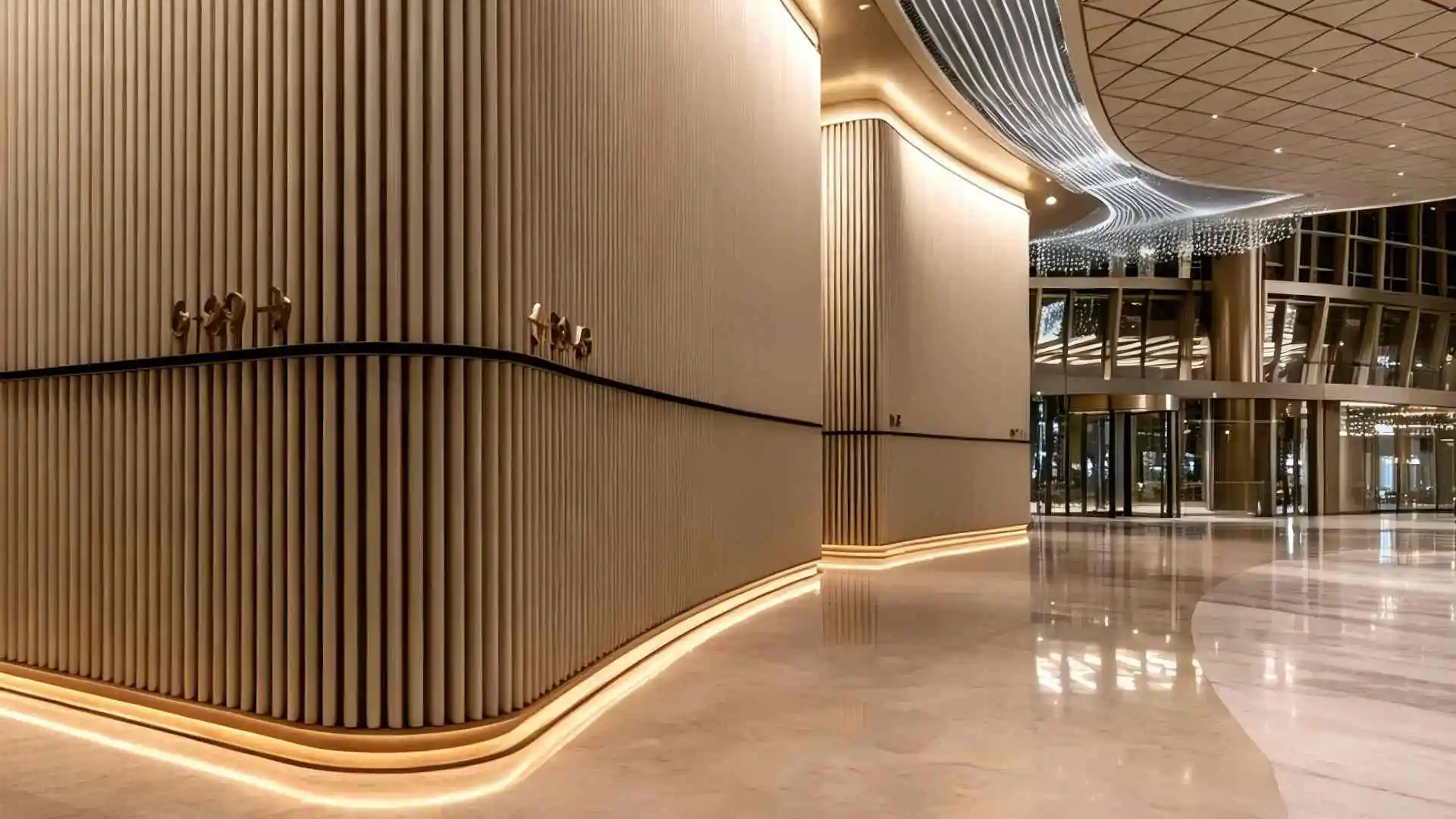 High‑end Corrugated Aluminum Wall Panels Interior Decorative Cladding