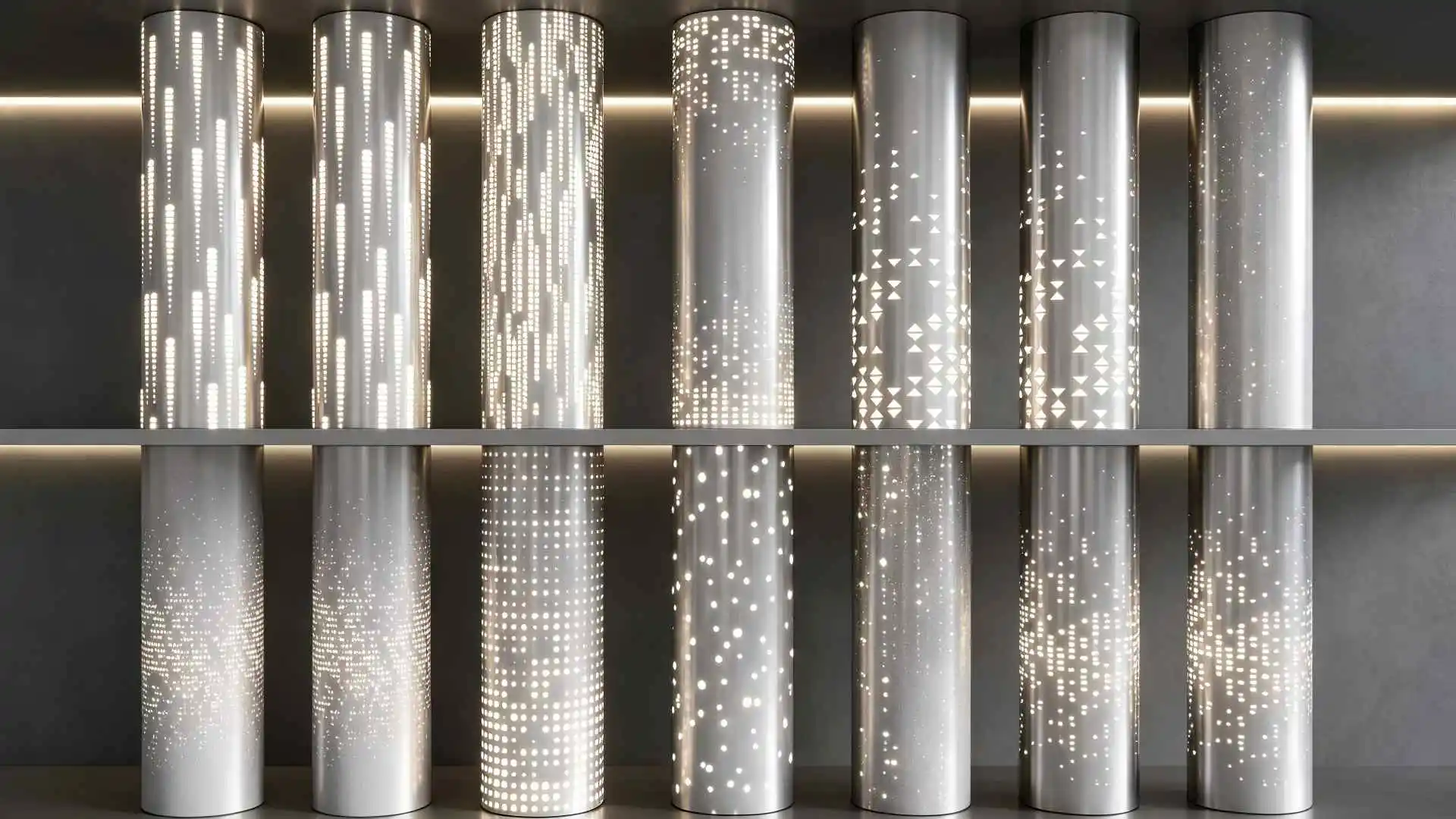 Custom Pattern Perforated Aluminum Panel Pillar Cladding for Interior & Exterior Decoration