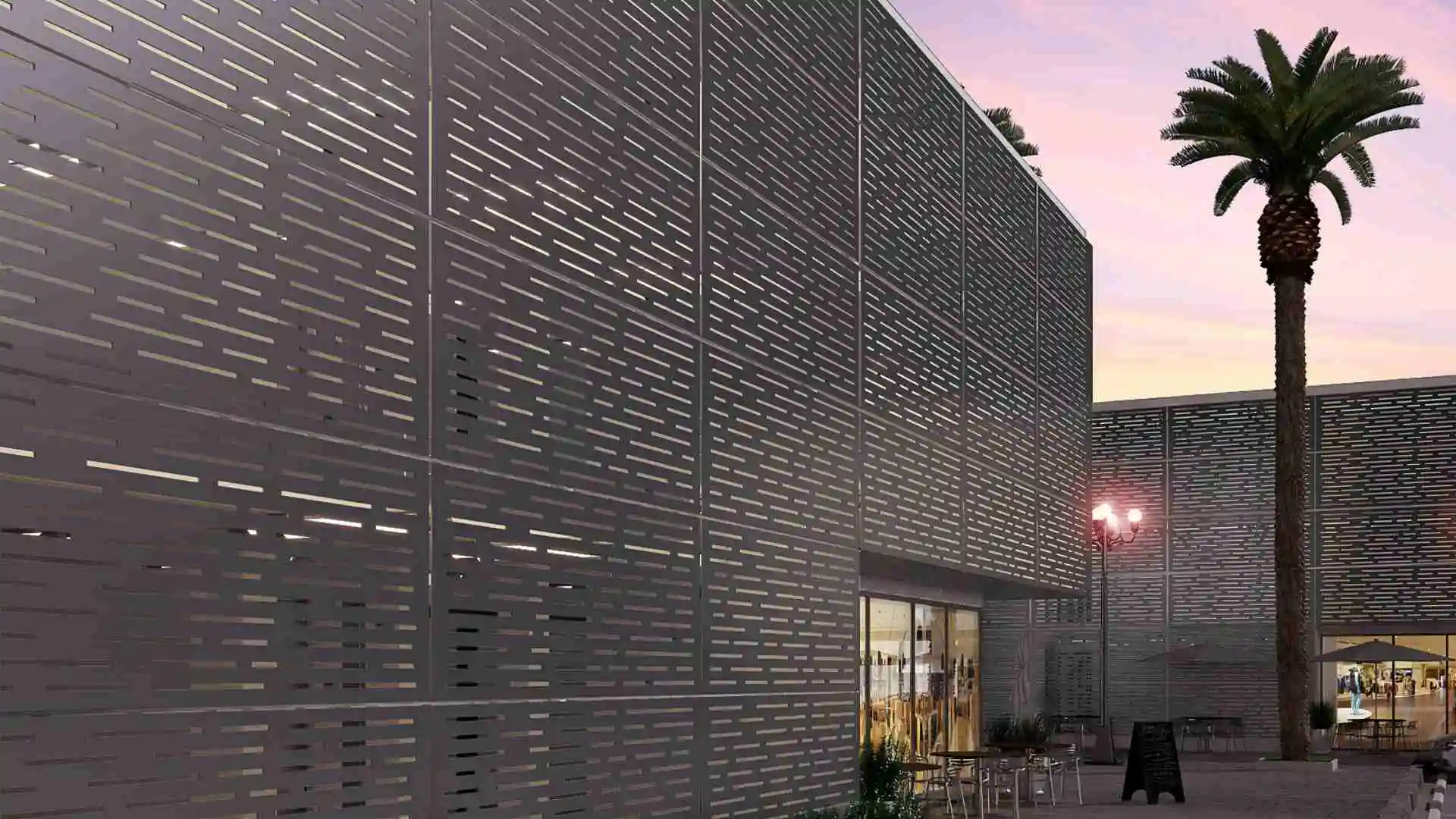 Custom Perforated Aluminum Cladding Panels, Various Hole Shapes & Controllable Light Transmission for Building Exterior
