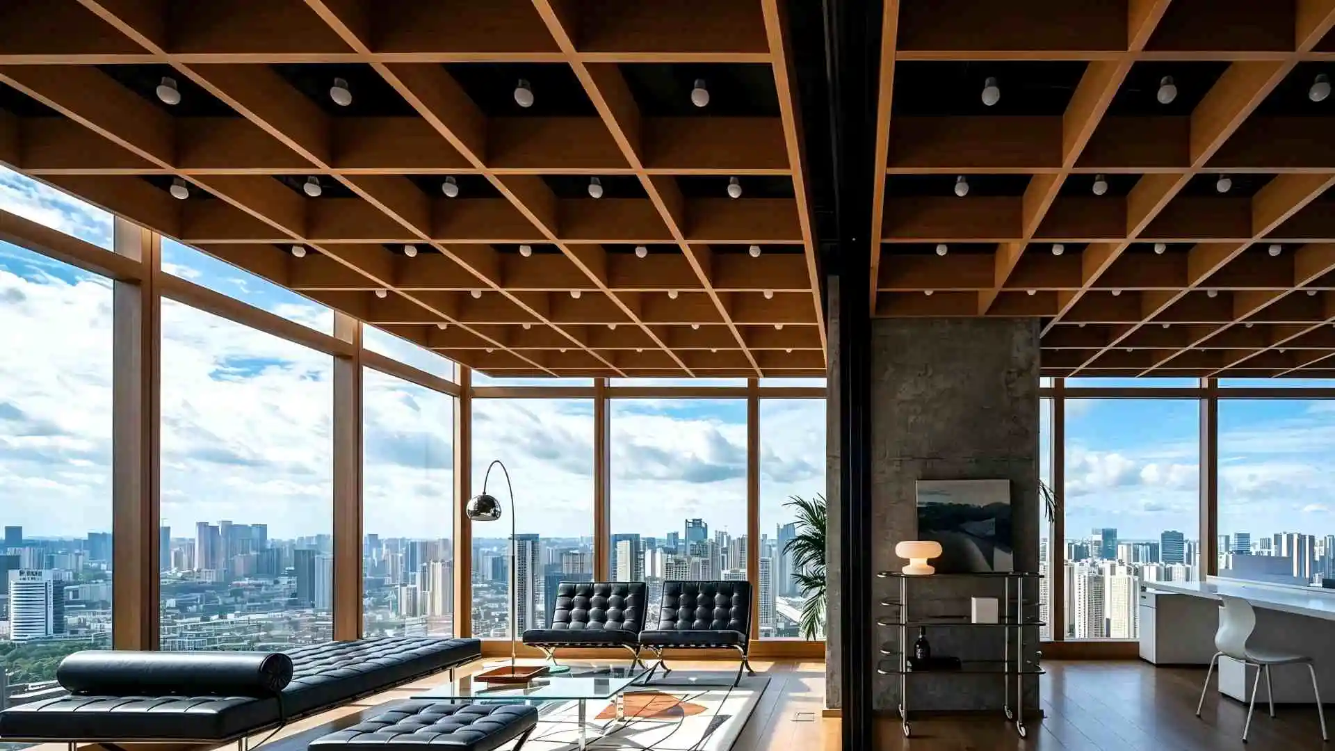 Commercial Office Project : Aluminum Grid Ceiling