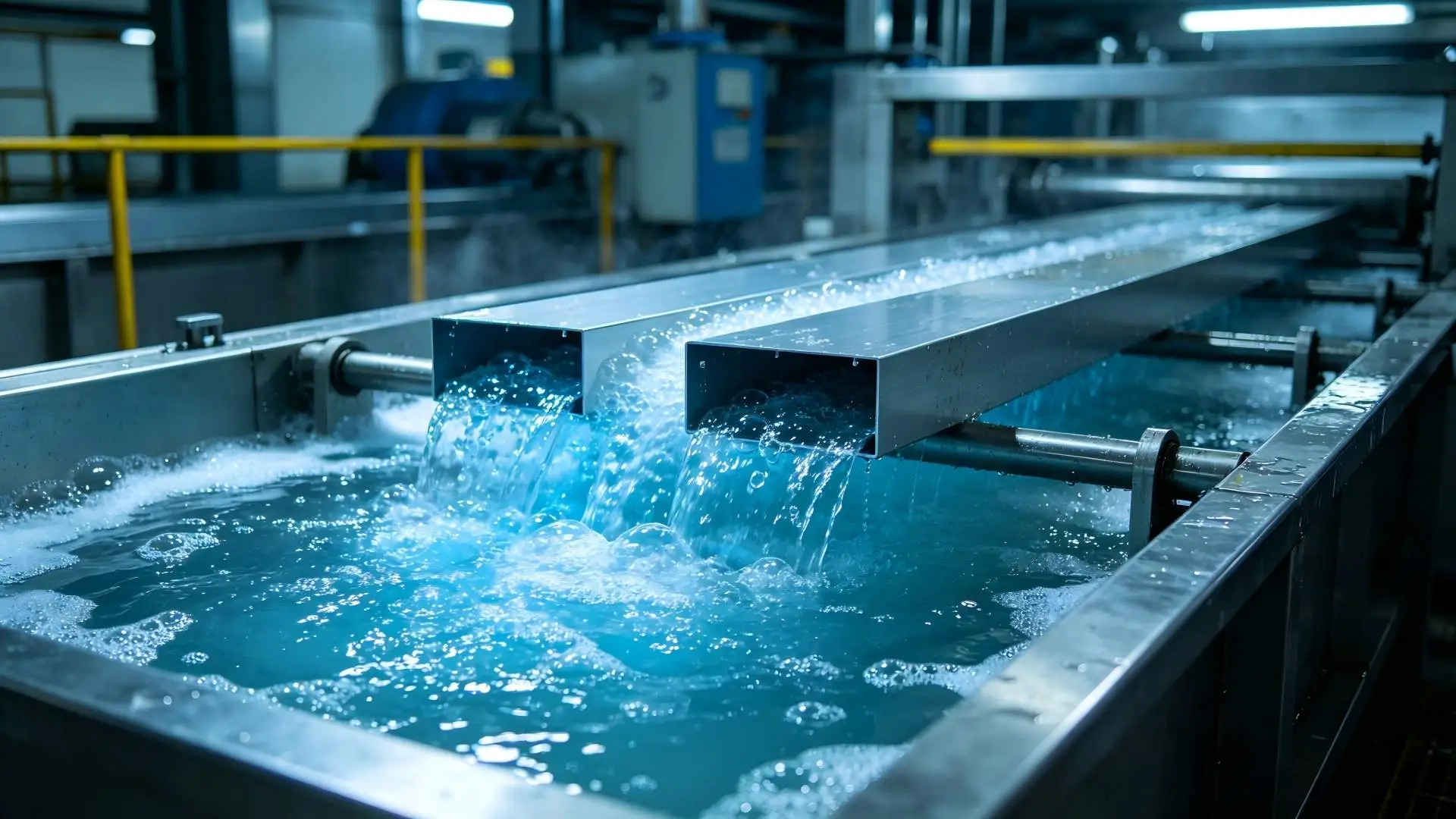 Intelligent automated production line for U‑shaped aluminum baffle ceiling