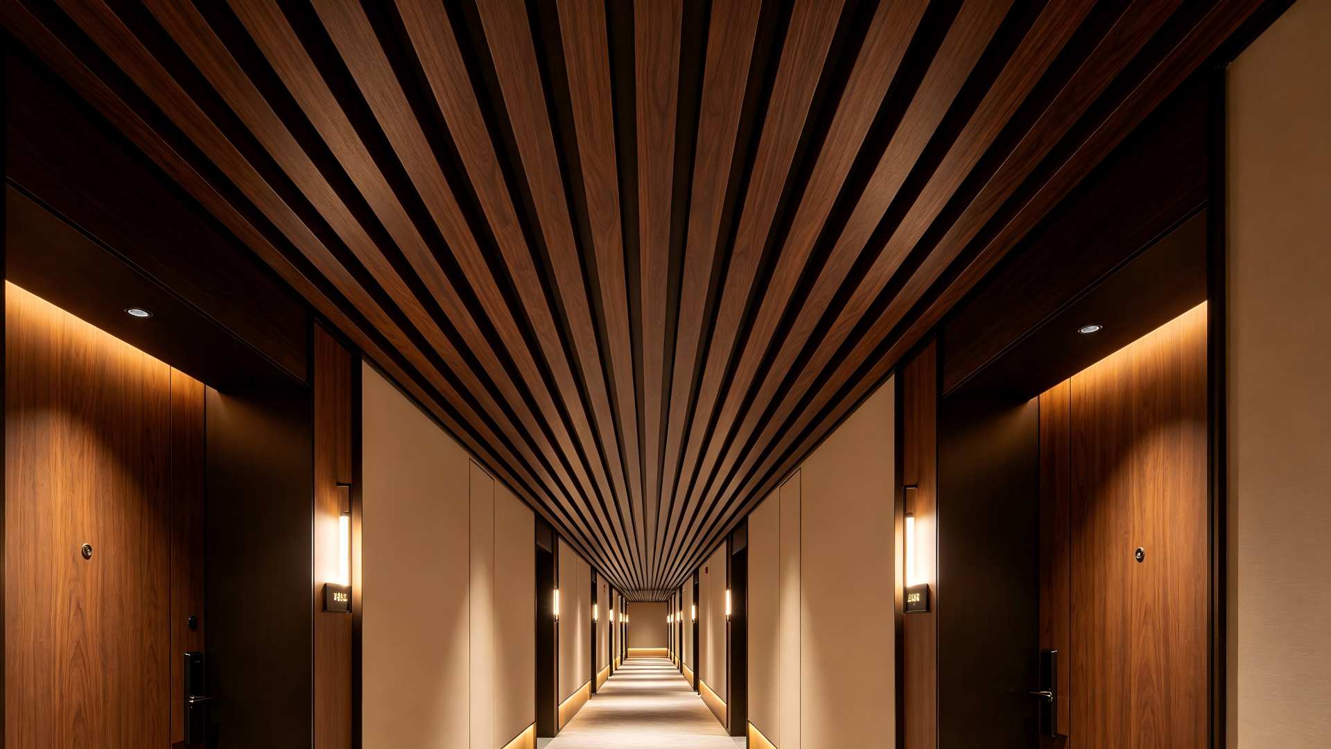Wood Grain Aluminum Strip Ceiling Applications