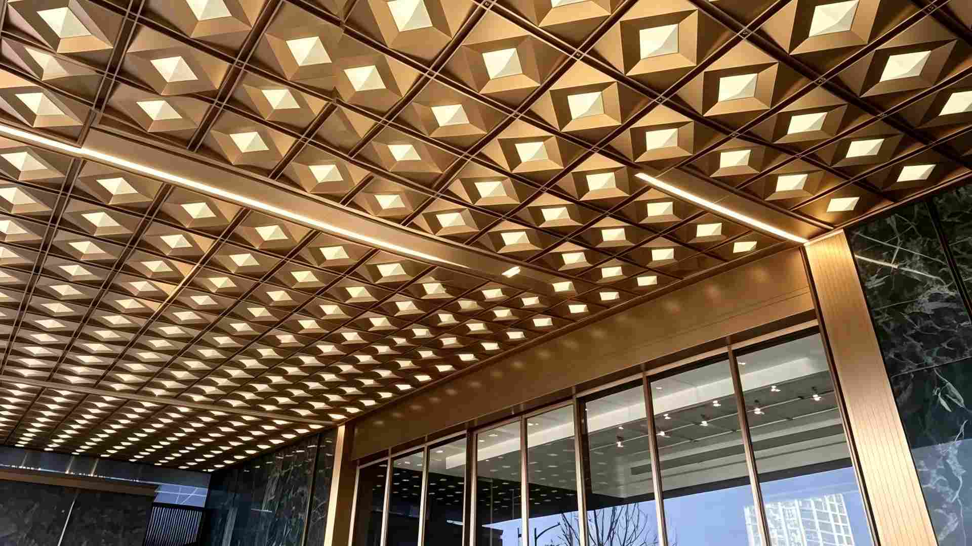 Hotel Canopy Aluminum Ceiling Design Guide