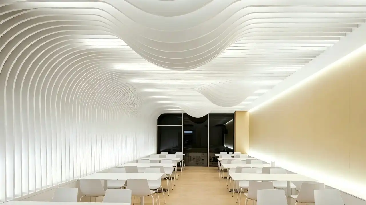 Guangdong Zhongchuang Launches New Wave Pattern Aluminum Baffle Ceiling Series for Modern Commercial Spaces