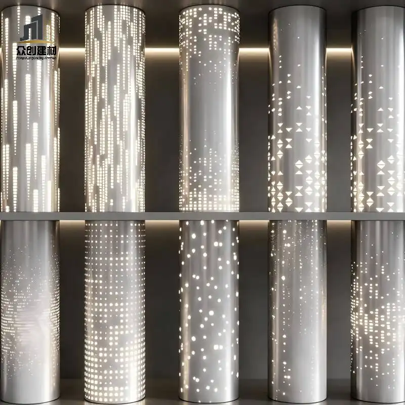 Round Aluminum Column Cladding