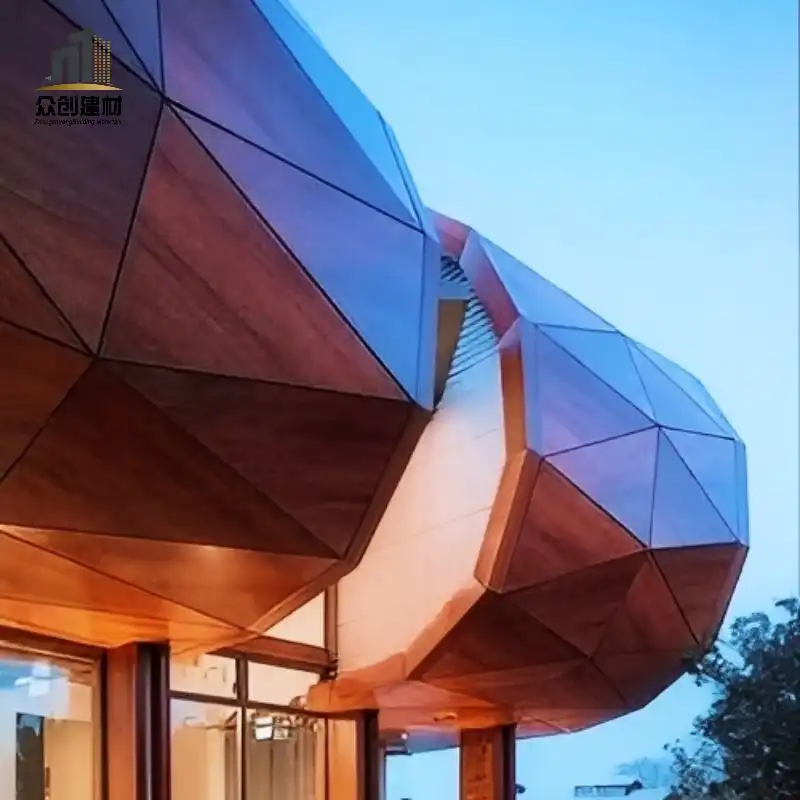 Wood Grain Aluminum Veneer | Natural Wood Texture Metal Cladding Panel
