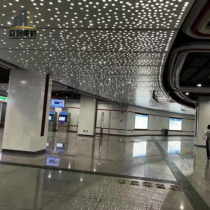 Aluminum Panel Star Ceiling | Custom Perforated LED Starry Sky Ceiling