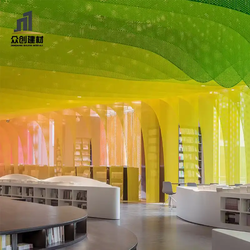 Curved Perforated Aluminum Ceiling