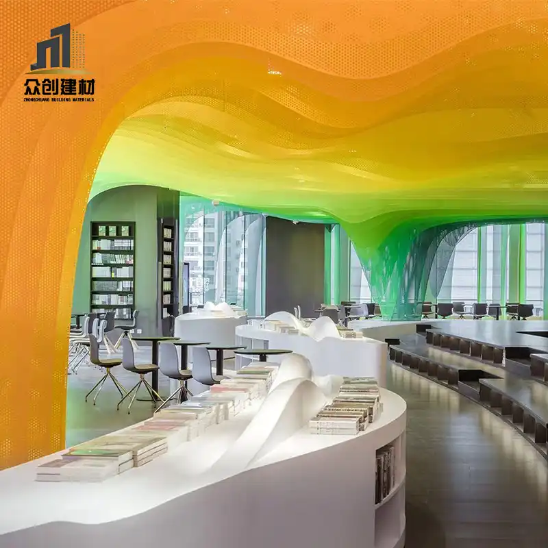 Curved Perforated Aluminum Ceiling