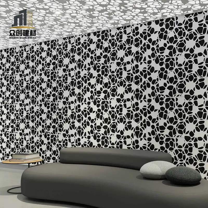 Aluminum perforated carved screen