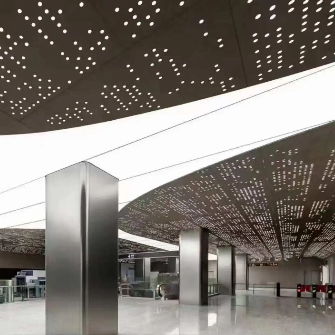 Subway Station Perforated Aluminum Ceiling