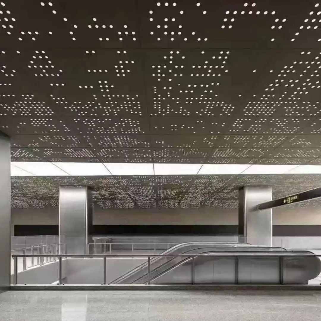 Subway Station Perforated Aluminum Ceiling