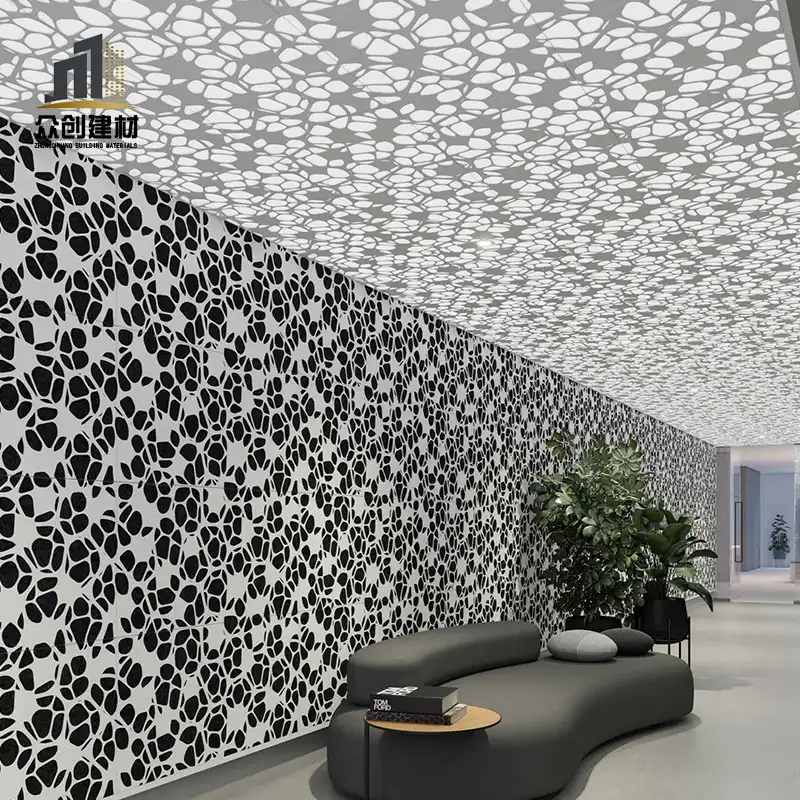 Aluminum perforated carved screen