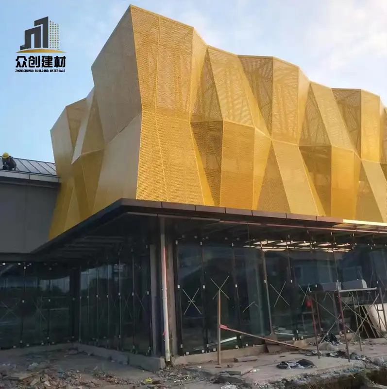 3D Shaped Aluminum Panel Wall