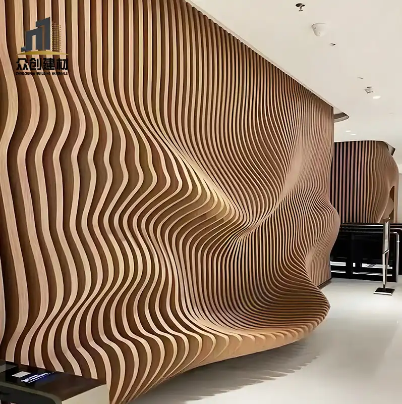 3D Shaped Aluminum Panel Wall