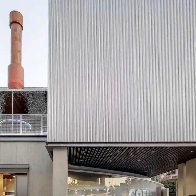 Concealed Fastener Wave Facade for Modern Buildings