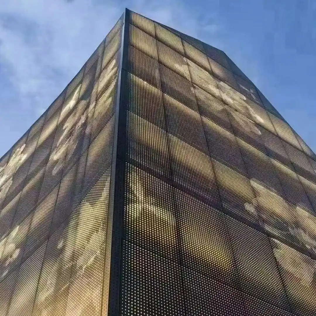 Artistic Perforated Aluminum Facade Panel