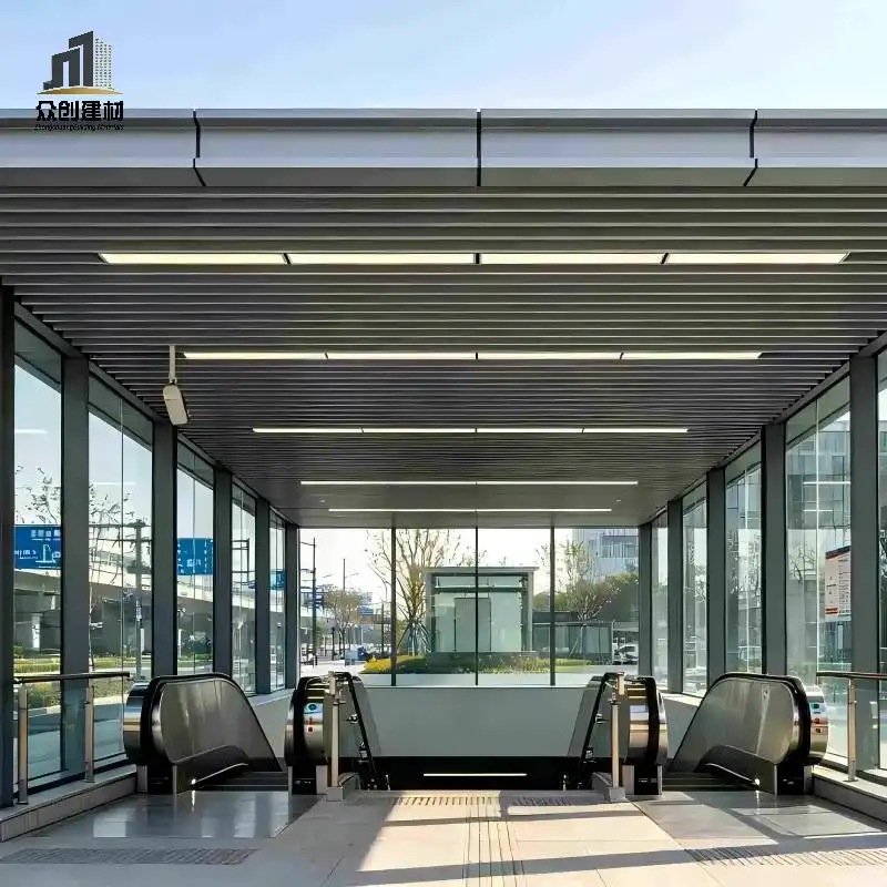 Linear Aluminum Ceiling for Metro Station