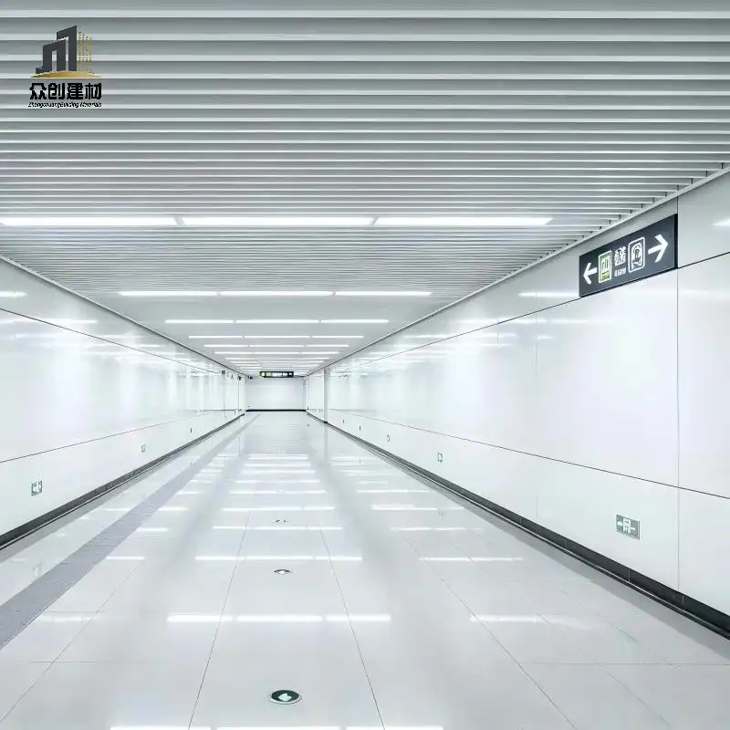 Linear Aluminum Ceiling for Metro Station