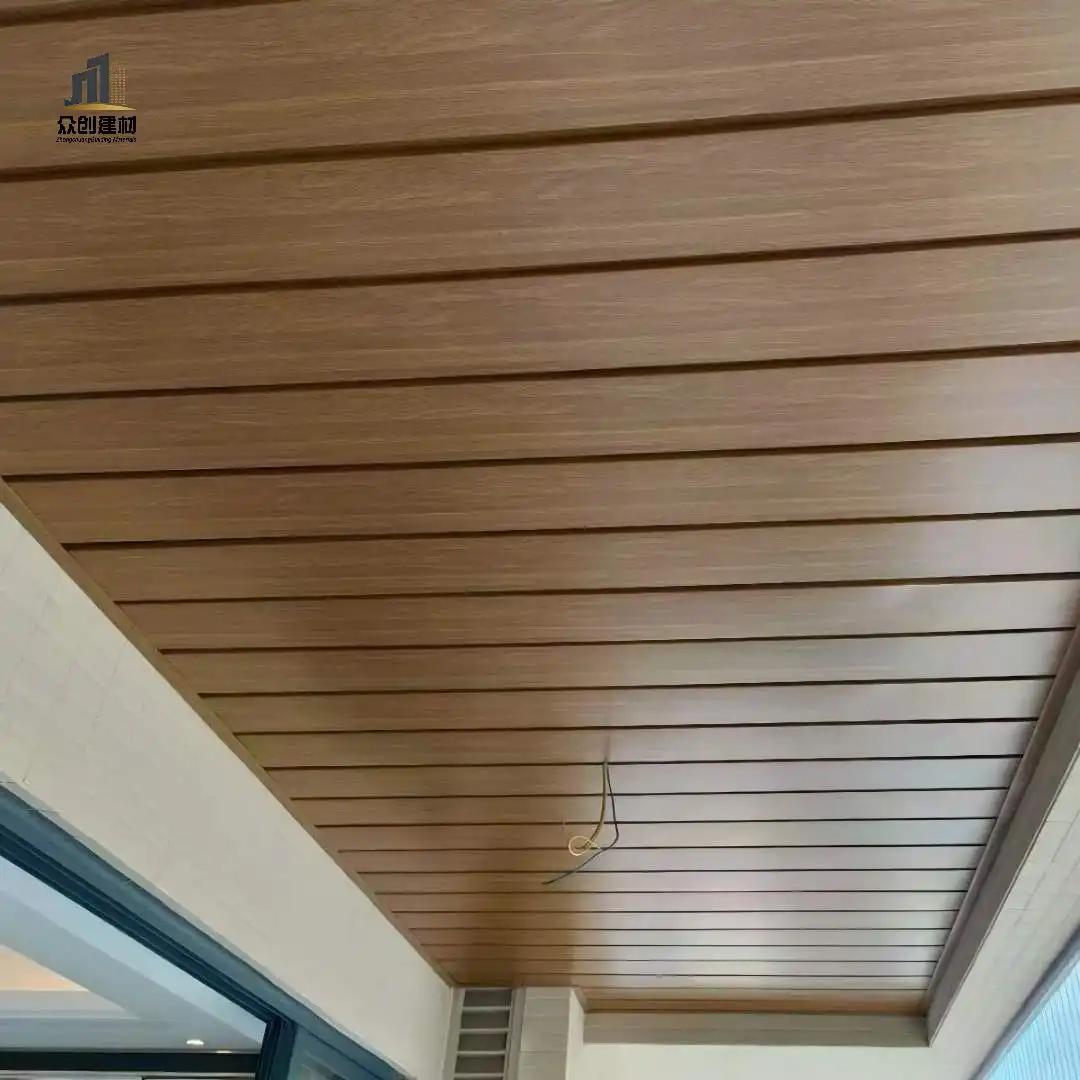 Wood Grain Aluminum Linear Ceiling | Wood Look Aluminum Strip Baffle Ceiling Wood Grain Aluminum Linear Ceiling | Wood Look Aluminum Strip Baffle Ceiling