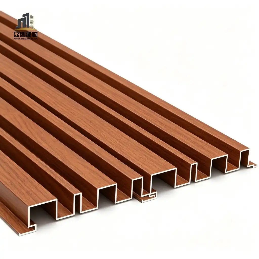 Wood Grain Aluminum Fluted Panel Wood Grain Aluminum Fluted Panel