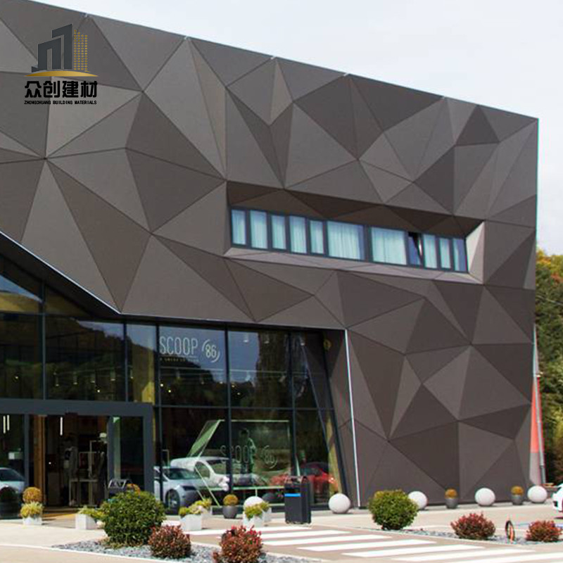 aluminium facade cladding panels