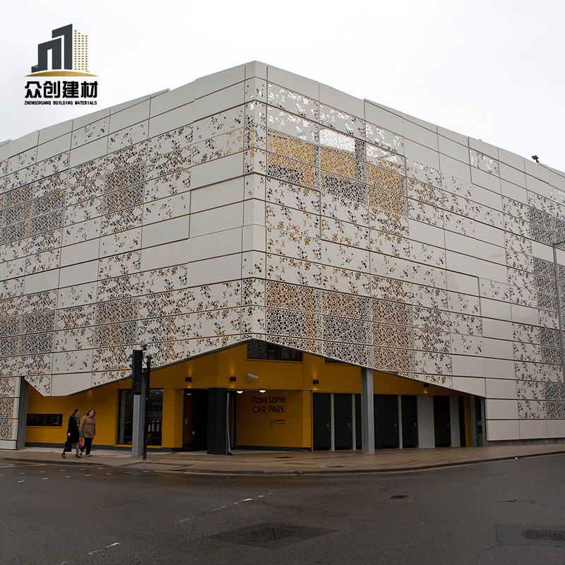 aluminium facade cladding panels
