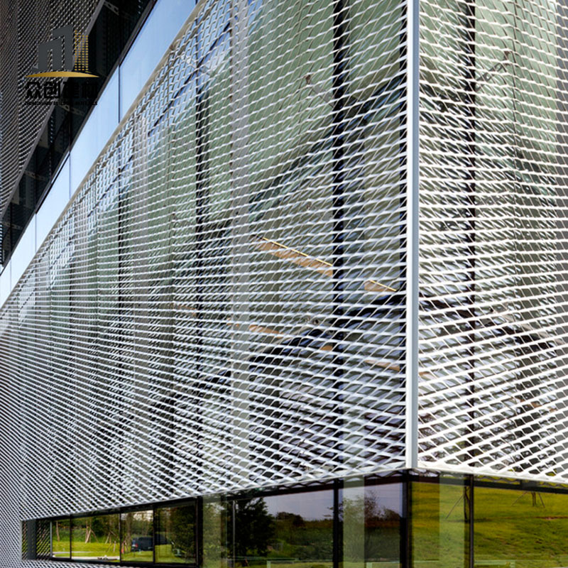 Aluminum mesh panels for enclosures