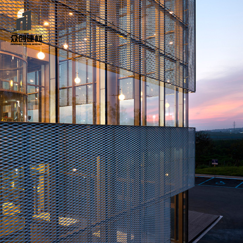 Aluminum mesh panels for enclosures