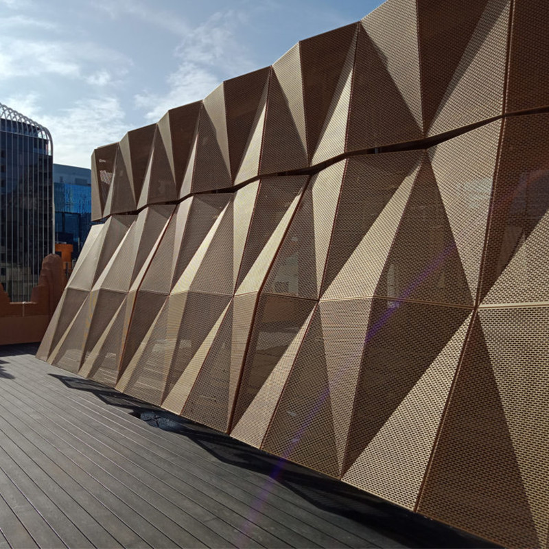 folded aluminium cladding